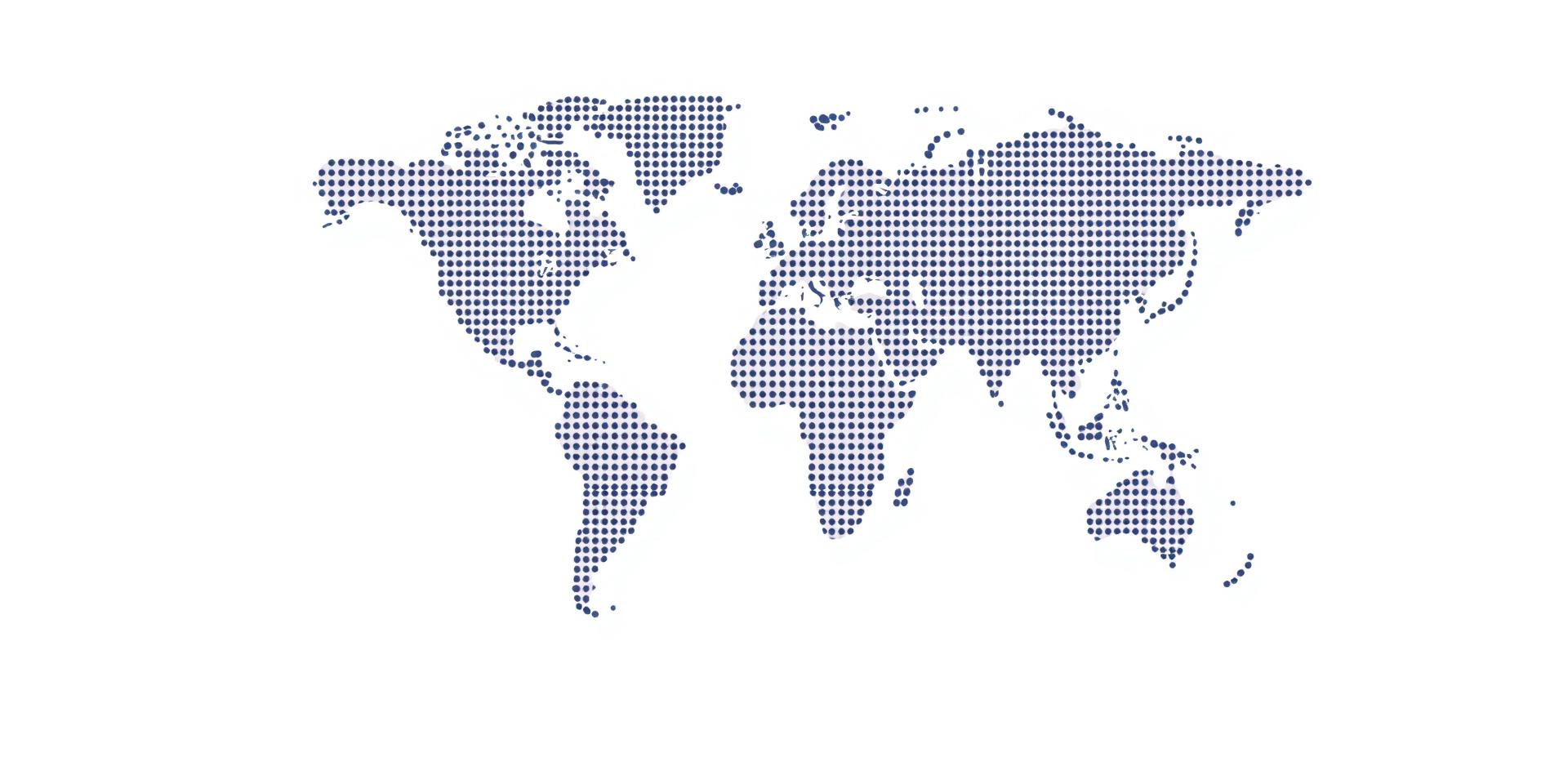 World map showing countries where students have trained